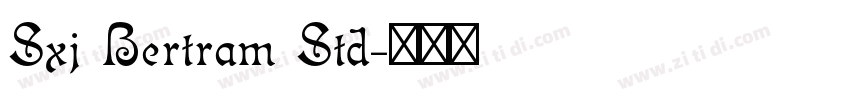 Sxj Bertram Std字体转换